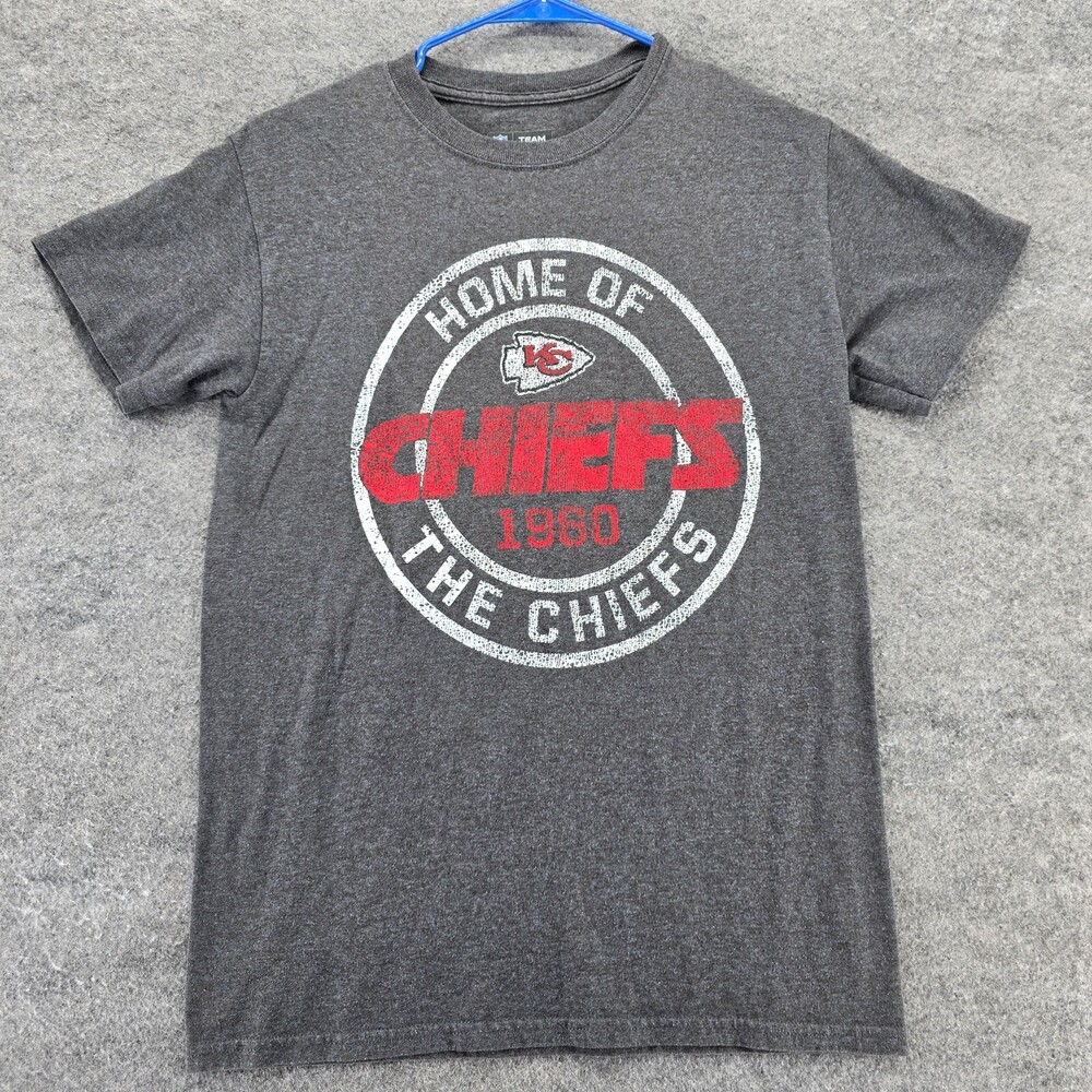 Kansas City Chiefs Shirt Womens Small Short Sleeve Gray NFL